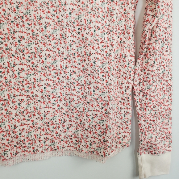 American Eagle Floral Long Sleeve Thermal Shirt - Picture 6 of 6